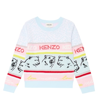 Nova jacquard cotton-blend sweatshirt | Kenzo Kids