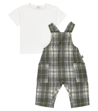Baby Set aus Latzhose und T-Shirt | Il Gufo