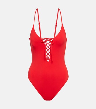 Nerano lace-up swimsuit | Melissa Odabash