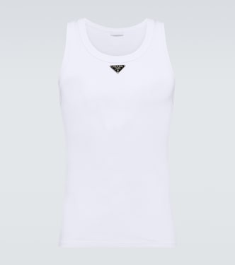 Embellished cotton vest | Prada