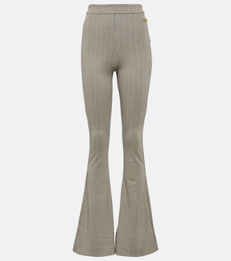 Pantalon flare Monogram en jacquard | Balmain