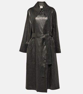 Oversize-Trenchcoat Minnie aus Leder | Khaite