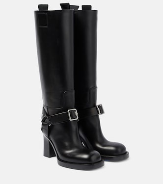 Botas altas de piel con fuseau | Burberry