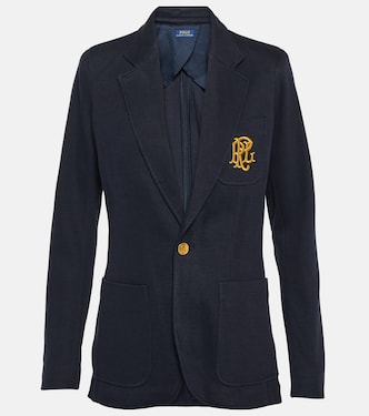Embroidered cotton-blend blazer | Polo Ralph Lauren
