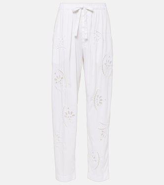Pantalon ample Hectorina à broderies anglaises | Isabel Marant