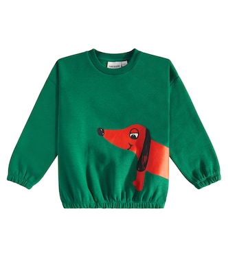 Printed cotton sweatshirt | Mini Rodini
