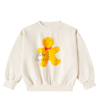 Logo printed cotton jersey sweatshirt | Bobo Choses