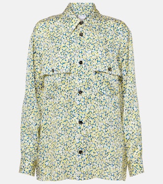 Daisy floral silk charmeuse shirt | Bottega Veneta