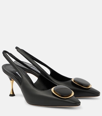 Chiaran 70 leather slingback pumps | Manolo Blahnik