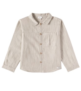 Pieter striped cotton overshirt | Donsje