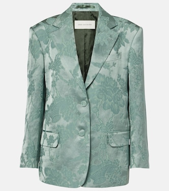 Linen-blend jacquard blazer | Dries Van Noten