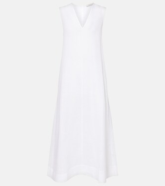 Nisha linen midi dress | Asceno