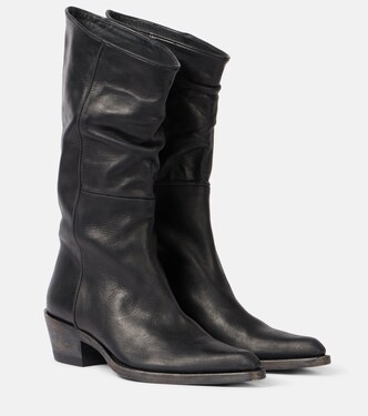 Clive leather mid-calf boots | Khaite