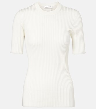 Ribbed-knit silk sweater | Jil Sander