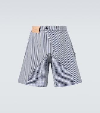 Striped cotton shorts | JW Anderson