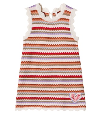 Lucky striped knitted cotton dress | Zimmermann Kids