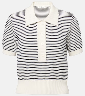 Striped cotton polo shirt | Frame