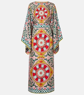 Vestido de fiesta de seda estampado | Dolce&Gabbana