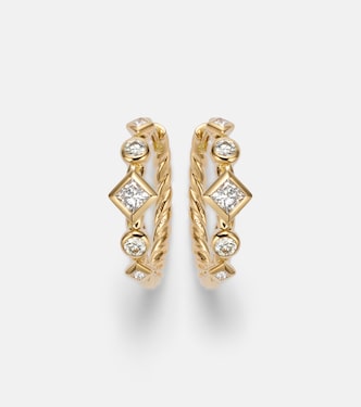 Ohrringe Petite Modern Renaissance® aus 18kt Gelbgold mit Diamanten | David Yurman