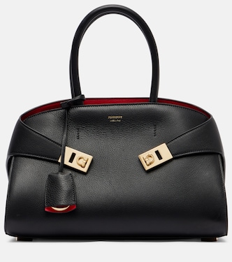 Hug leather tote bag | Ferragamo