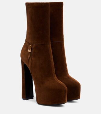 Ankle Boots Nico 155 aus Veloursleder | Saint Laurent