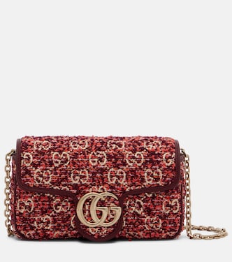 Schultertasche GG Marmont Mini aus Tweed | Gucci