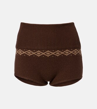 提花羊毛短裤 | Magda Butrym