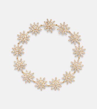 Starburst 18kt gold tennis bracelet with diamonds | David Yurman