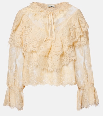 Faryn ruffled lace blouse | Rixo