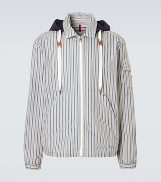 Havas striped poplin blouson jacket | Moncler