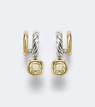 DY Mercer® 18kt gold and sterling silver drop earrings with citrines | David Yurman