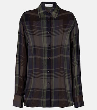 Peri sheer plaid shirt | The Frankie Shop