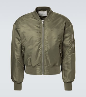 Uniform cropped bomber jacket | Entire Studios