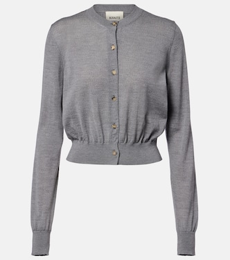 Tansy cropped wool and cashmere cardigan | Khaite