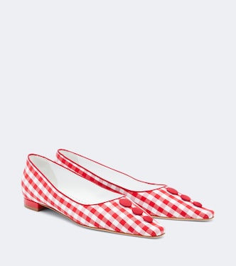 Alexa gingham pumps | Manolo Blahnik
