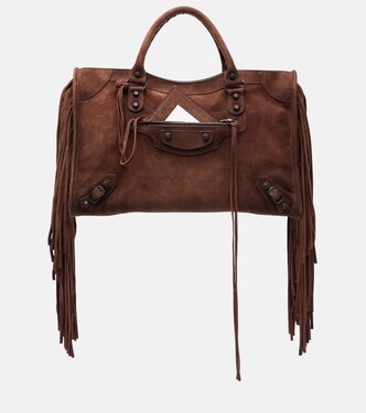 Le City Medium leather top-handle bag | Balenciaga