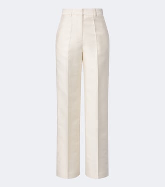 Mitae cotton, linen, and silk-blend wide-leg pants | Joseph