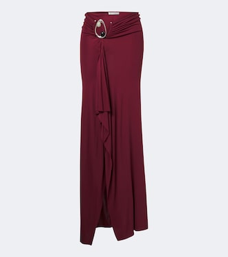 Orica Crystal gathered jersey maxi skirt | Christopher Esber