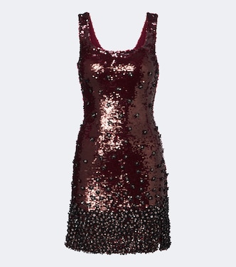 Embellished floral minidress | Là Fuori