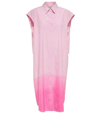 Striped cotton poplin shirt dress | Marni