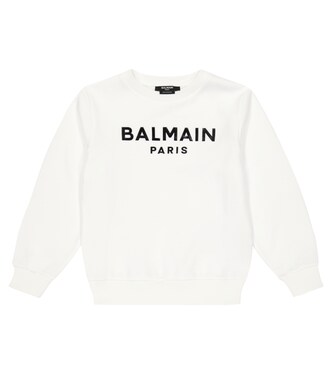 Sweat-shirt en coton à logo | Balmain Kids