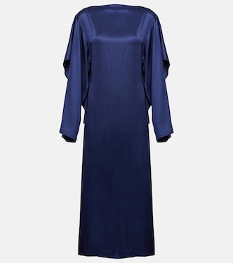 Draped satin midi dress | MM6 Maison Margiela