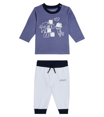 Baby printed cotton top and pants set | Kenzo Kids