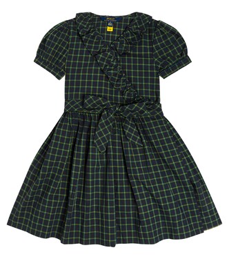 Plaid cotton wrap dress | Polo Ralph Lauren Kids