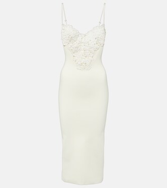 Sculpted Spiral midi dress | Galvan