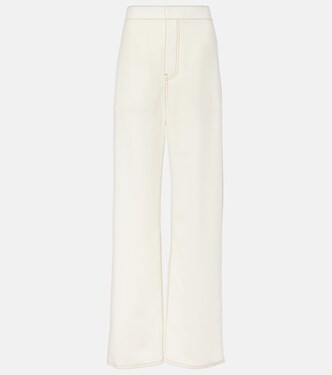 High-rise wool-blend wide-leg pants | Alaïa