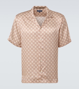 Roberto printed silk bowling shirt | Frescobol Carioca
