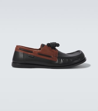 Campo leather boat shoes | Loewe