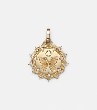 Reverie Medium 18kt gold pendant with diamonds | FoundRae