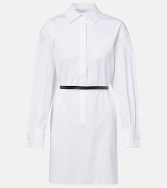 Belted cotton poplin shirt dress | Max Mara
